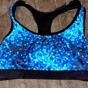 Champion blue and black sport bra size small/xs